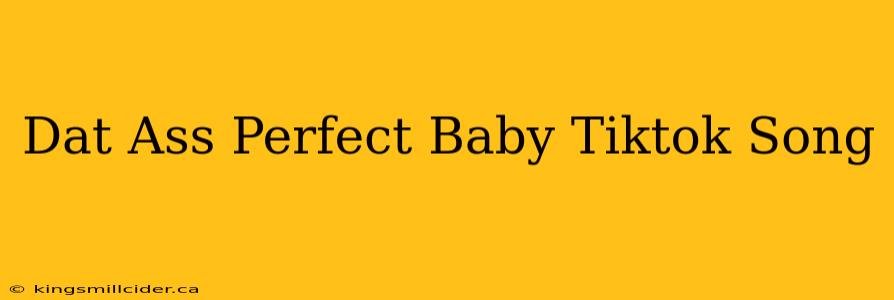 Dat Ass Perfect Baby Tiktok Song