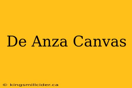 De Anza Canvas