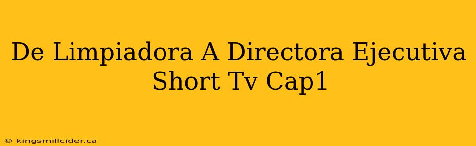 De Limpiadora A Directora Ejecutiva Short Tv Cap1