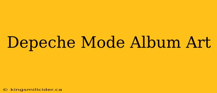 Depeche Mode Album Art