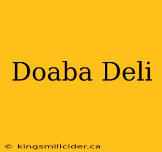 Doaba Deli