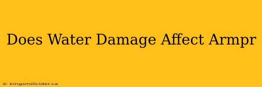 Does Water Damage Affect Armpr