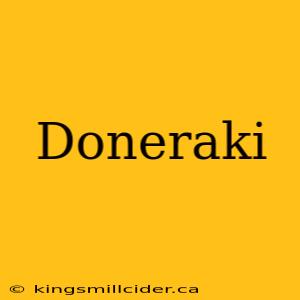 Doneraki