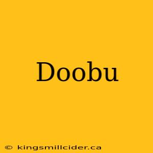 Doobu