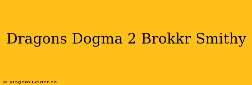 Dragons Dogma 2 Brokkr Smithy