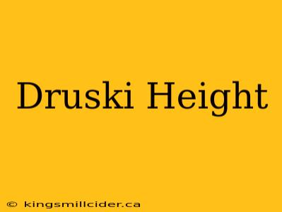 Druski Height