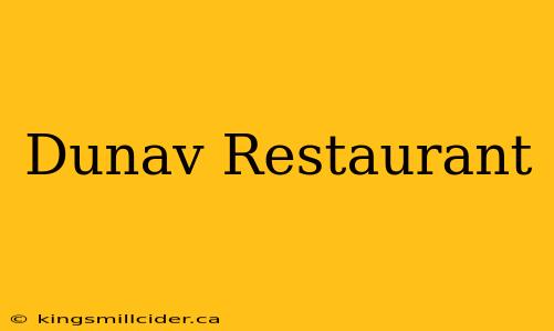 Dunav Restaurant