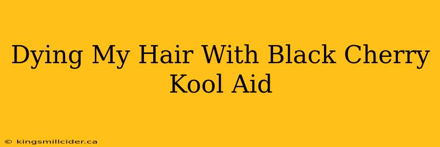 Dying My Hair With Black Cherry Kool Aid