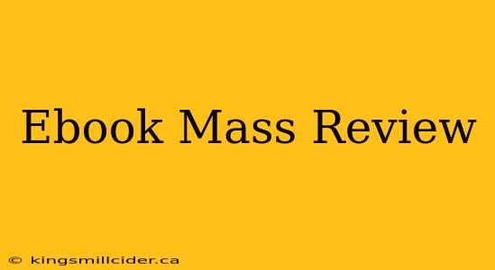 Ebook Mass Review