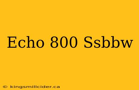 Echo 800 Ssbbw