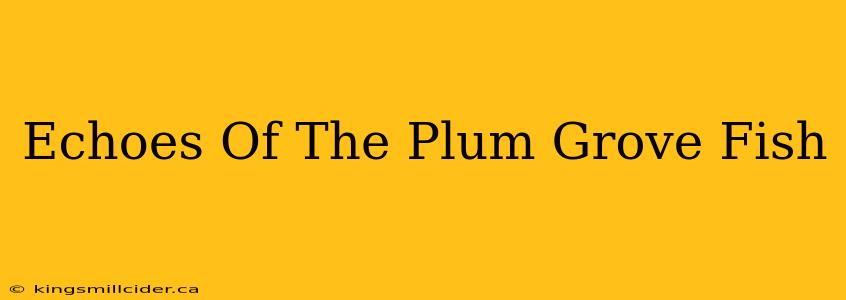 Echoes Of The Plum Grove Fish