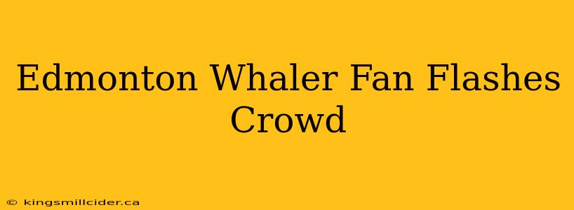 Edmonton Whaler Fan Flashes Crowd