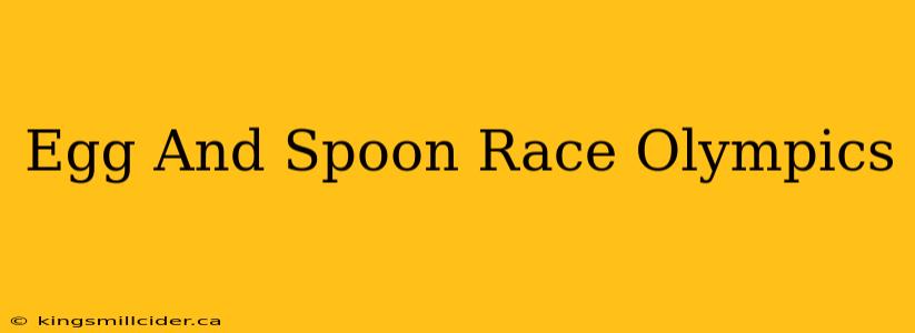 Egg And Spoon Race Olympics