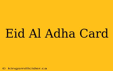 Eid Al Adha Card