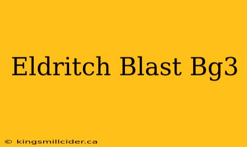 Eldritch Blast Bg3