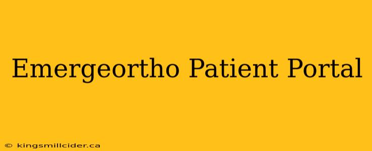 Emergeortho Patient Portal