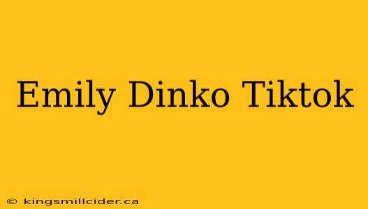 Emily Dinko Tiktok