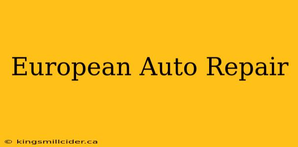 European Auto Repair