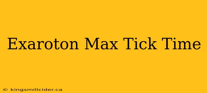 Exaroton Max Tick Time