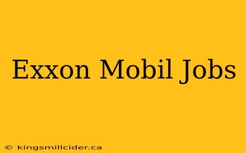 Exxon Mobil Jobs