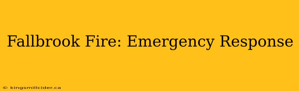 Fallbrook Fire: Emergency Response