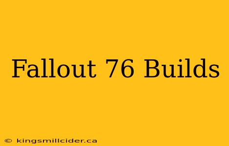 Fallout 76 Builds