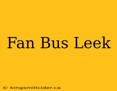 Fan Bus Leek