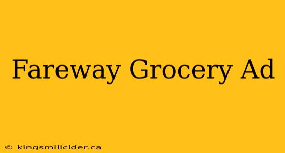 Fareway Grocery Ad