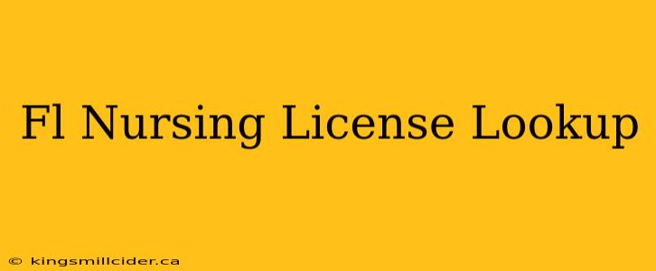 Fl Nursing License Lookup