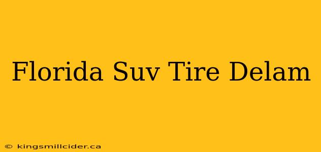 Florida Suv Tire Delam