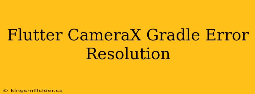 Flutter CameraX Gradle Error Resolution
