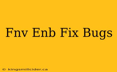 Fnv Enb Fix Bugs