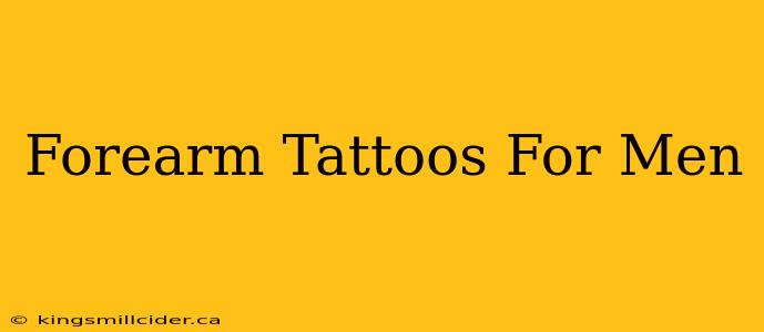 Forearm Tattoos For Men