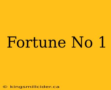 Fortune No 1