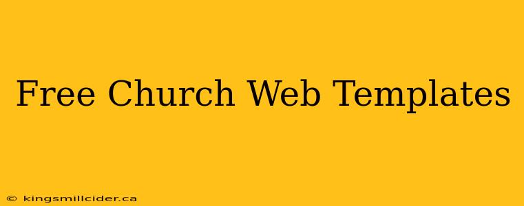 Free Church Web Templates