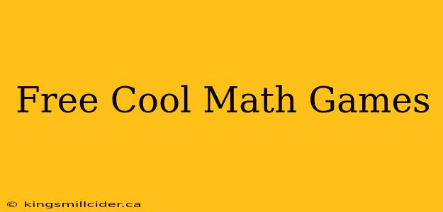 Free Cool Math Games