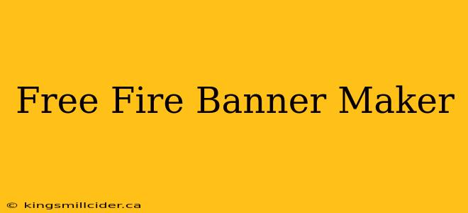 Free Fire Banner Maker