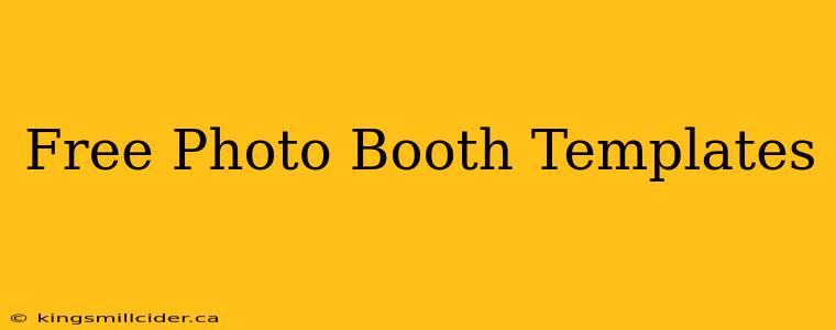 Free Photo Booth Templates