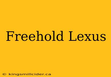 Freehold Lexus