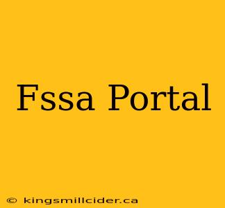 Fssa Portal