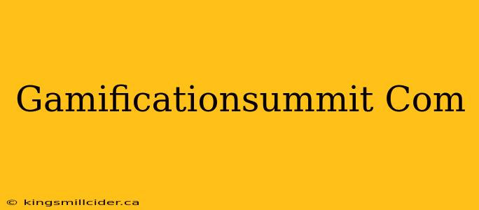 Gamificationsummit Com