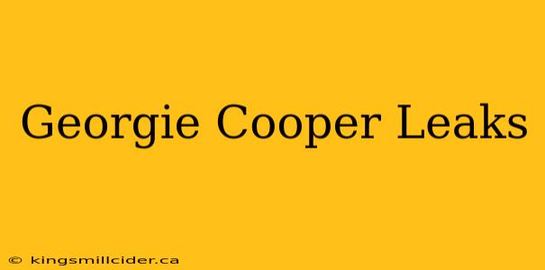 Georgie Cooper Leaks