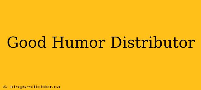 Good Humor Distributor