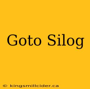 Goto Silog