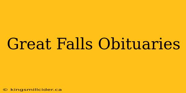 Great Falls Obituaries