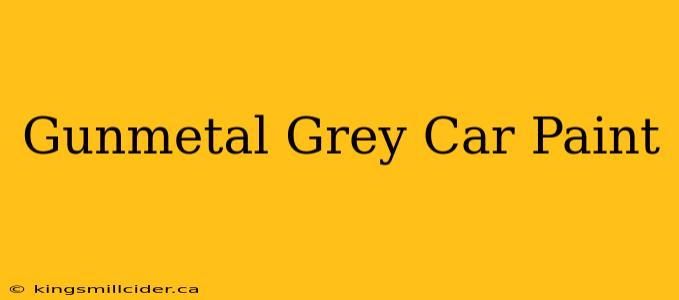 Gunmetal Grey Car Paint