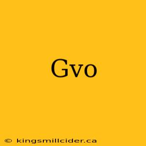 Gvo