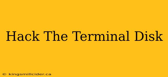 Hack The Terminal Disk