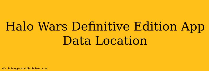 Halo Wars Definitive Edition App Data Location