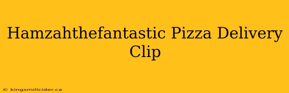 Hamzahthefantastic Pizza Delivery Clip